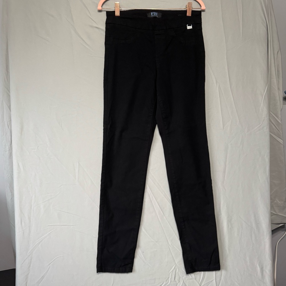 FDJ Womens Jeggings Black Size 8 Skinny Edgy Baddie Biker Goth Office Career